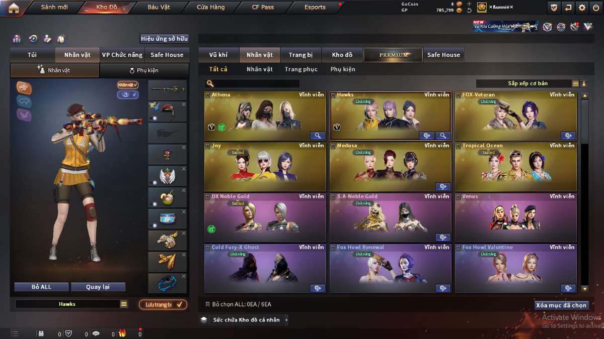 shop acc cf uy tin gia re